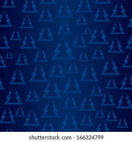 New Year tree patter, firs pattern