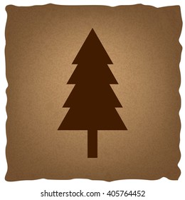 New year tree sign