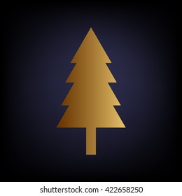 New year tree sign