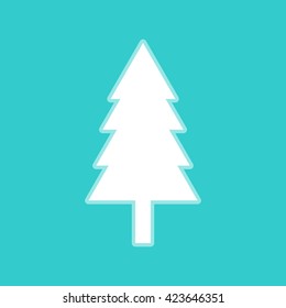 New year tree sign