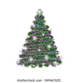 New Year tree - vector