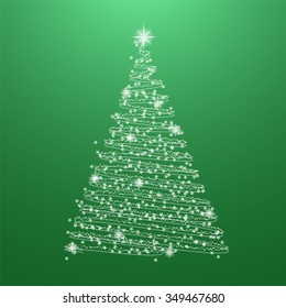 New Year tree - vector