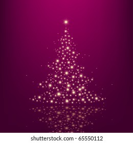 new year tree, vector
