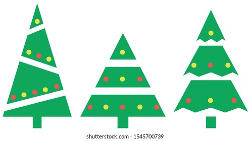 New Year tree vector Ctristmass tree 2020