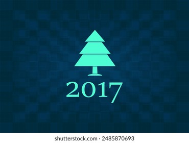 New Year tree, vector illustration