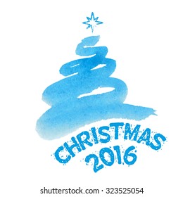 New Year tree, vector illustration