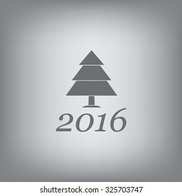 New Year tree, vector illustration