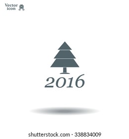 New Year tree, vector illustration