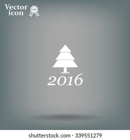 New Year tree, vector illustration