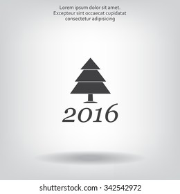 New Year tree, vector illustration