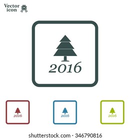 New Year tree, vector illustration