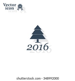 New Year tree, vector illustration