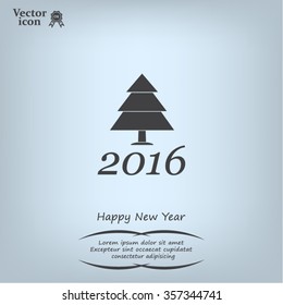 New Year tree, vector illustration