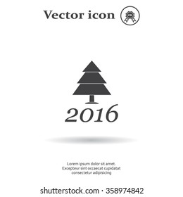New Year tree, vector illustration
