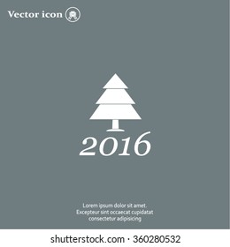 New Year tree, vector illustration