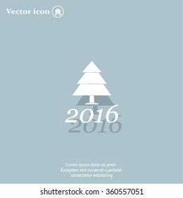 New Year tree, vector illustration
