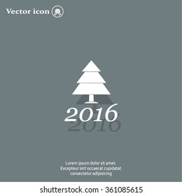 New Year tree, vector illustration