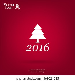 New Year tree, vector illustration