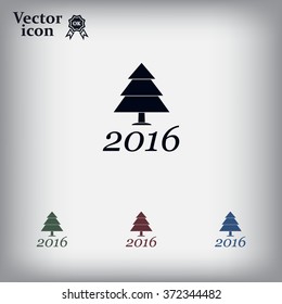 New Year tree, vector illustration