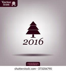 New Year tree, vector illustration