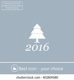 New Year tree, vector illustration