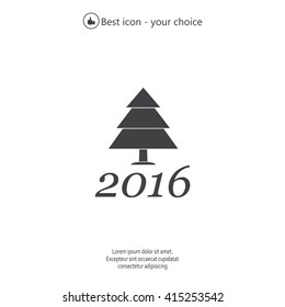 New Year tree, vector illustration