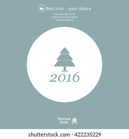 New Year tree, vector illustration