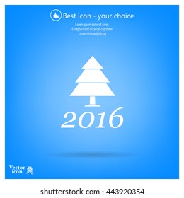 New Year tree, vector illustration