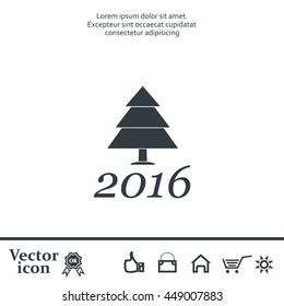 New Year tree, vector illustration