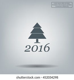 New Year tree, vector illustration