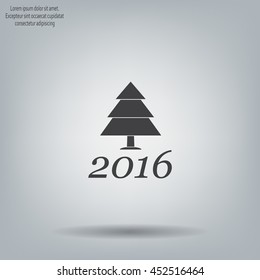 New Year tree, vector illustration