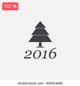 New Year tree, vector illustration