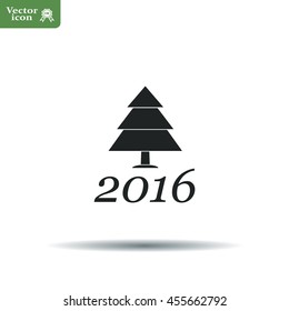New Year tree, vector illustration