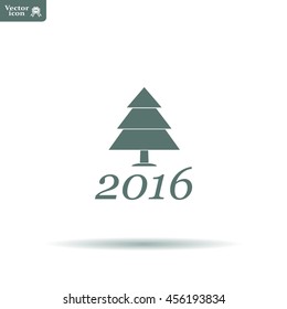 New Year tree, vector illustration