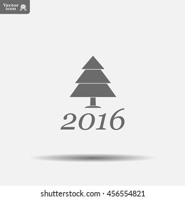 New Year tree, vector illustration