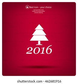 New Year tree, vector illustration