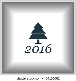 New Year tree, vector illustration