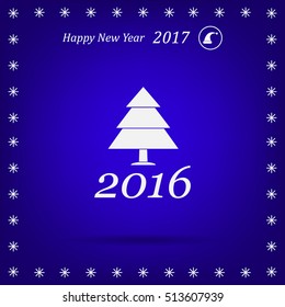 New Year tree, vector illustration