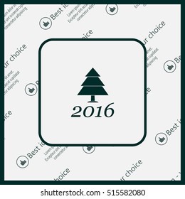 New Year tree, vector illustration