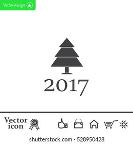 New Year tree, vector illustration