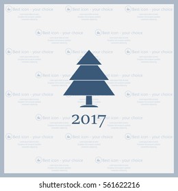 New Year tree, vector illustration