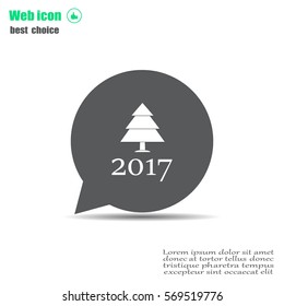 New Year tree, vector illustration