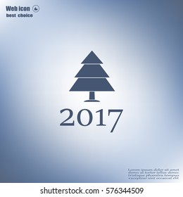 New Year tree, vector illustration
