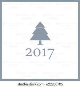 New Year tree, vector illustration