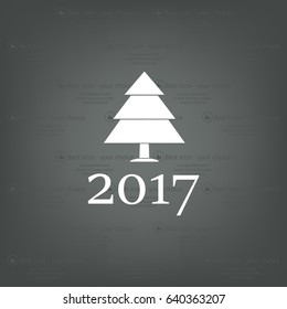 New Year tree, vector illustration