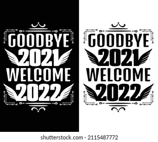 T-Shirt-Design für Neujahr 2022