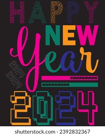 New Year T-shirt design captures the spirit of celebration and optimism. Featuring vibrant colors, festive elements,this shirt is a perfect way to welcome the possibilities of the upcoming year.