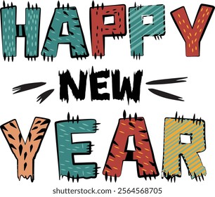 New Year Tshirt design eps file