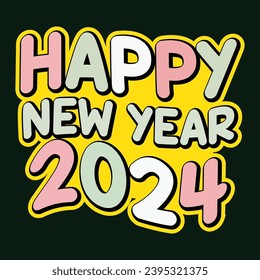 New Year T-shirt Design:  Happy New Year