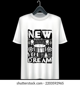 Plantilla de diseño de camisetas de año nuevo
